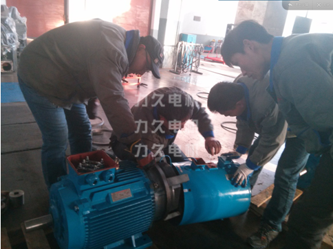 YEJ電磁制動電機(jī)改裝現(xiàn)場